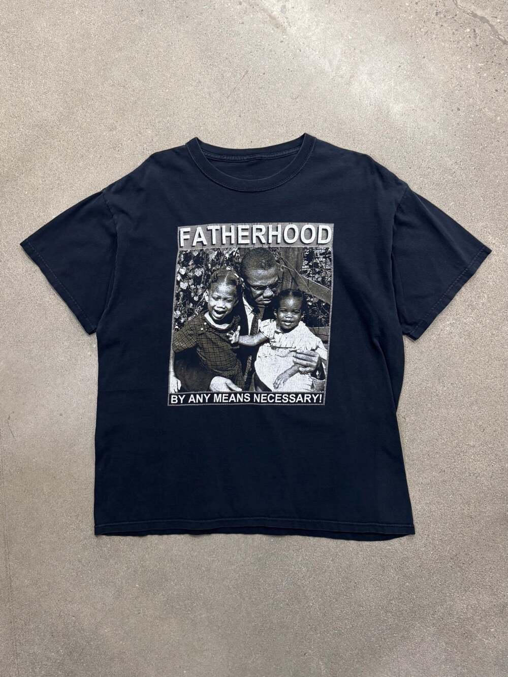 Vintage 90s Malcolm X Fatherhood T-Shirt - XL